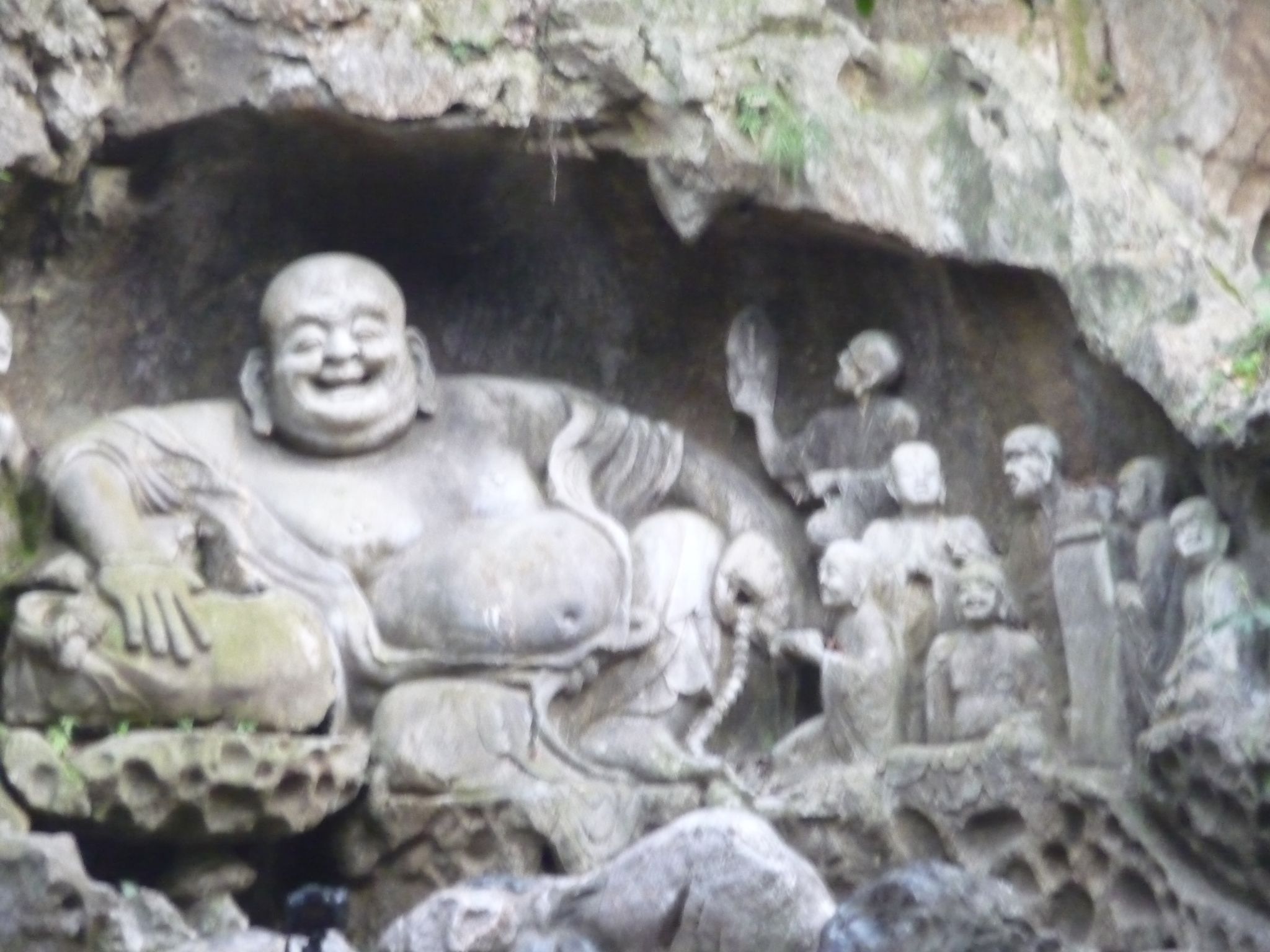Huangzhou - Lingyin Temple Happy Buddah
