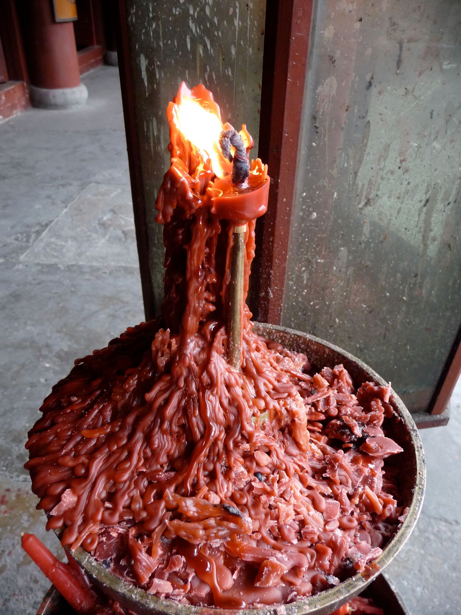 Zhu Jia Jiao temple candle