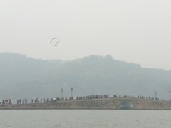 Huangzhou - West Lake bridge and kite