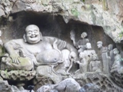 Huangzhou - Lingyin Temple Happy Buddah