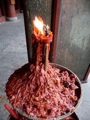 Zhu Jia Jiao temple candle