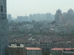 Shanghai old city view from our room