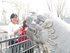 Ming tomb visitors