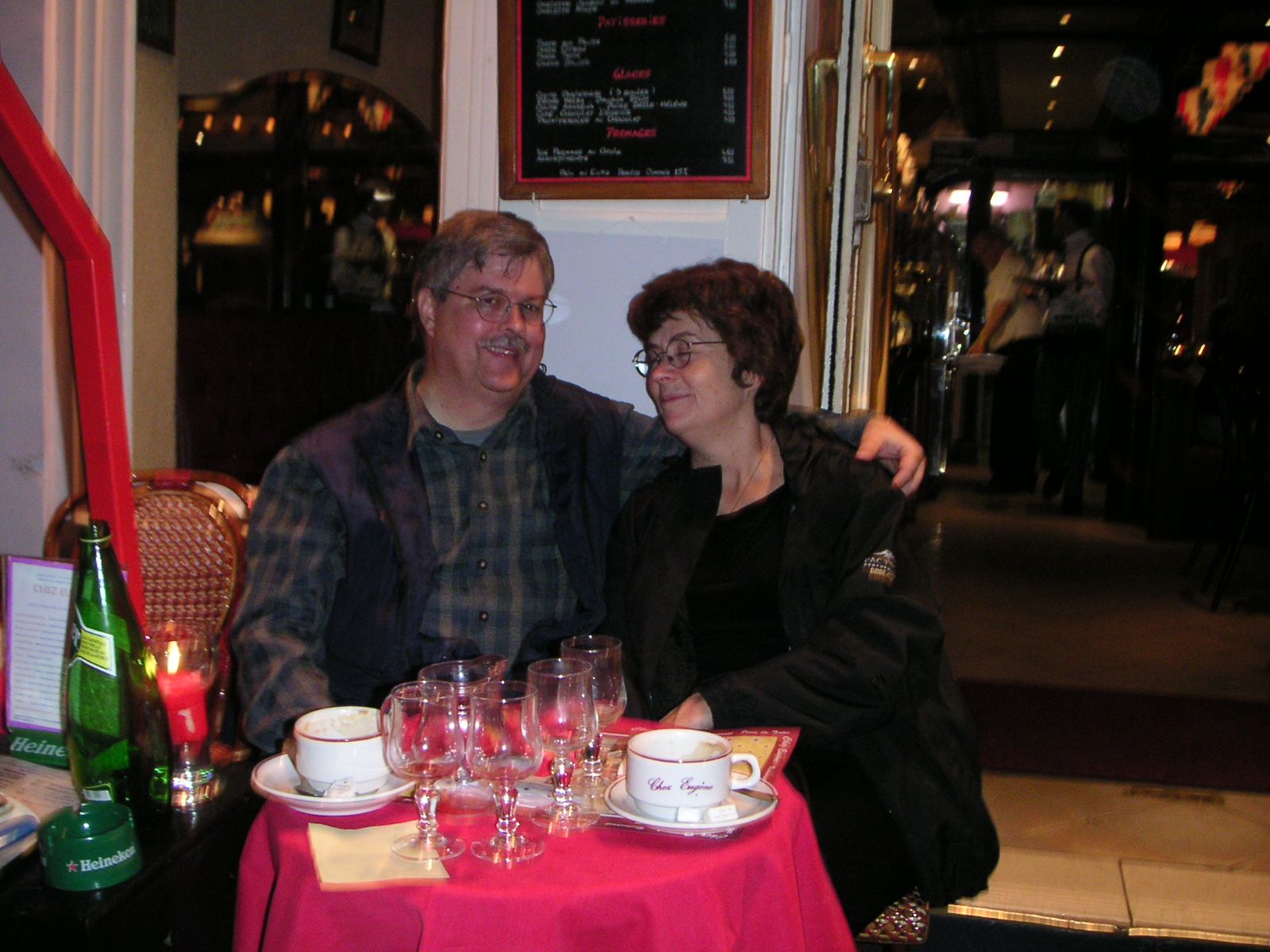 Paris - Mary & Rob at Chez Eugene