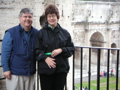 Rob & Mary at the Colosseum