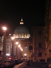 St. Peter's at night