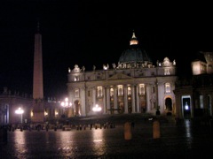 St. Peter's at night