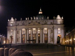 St. Peter's at night