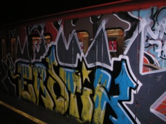 Rome Metro graffiti