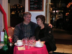 Paris - Mary & Rob at Chez Eugene